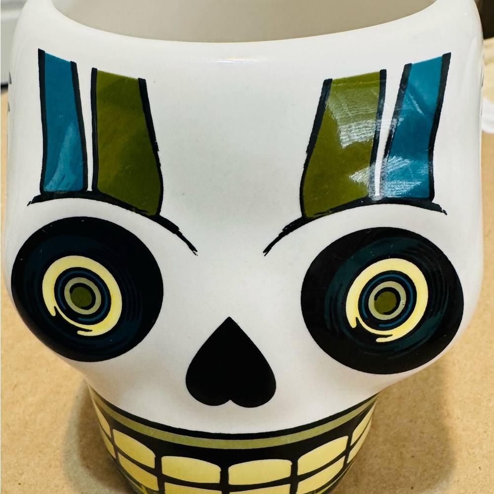 Colorful Skull Planter